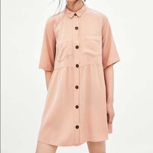 Zara blush pink dress